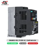 Siemens SINAMICS V20 6SL3210-5BB21-5UV1 1.5 kW 1-Phase VFD - Image 3