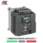 6SL3210-5BB22-2BV1 Siemens SINAMICS V20 2.2 kW 1-phase input VFD with Class B EMC filter