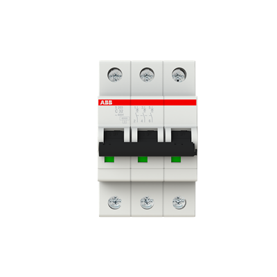 ABB S203-C32 3 Pole 32A C Curve MCB Miniature Circuit Breaker 6kA (2CDS253001R0324)